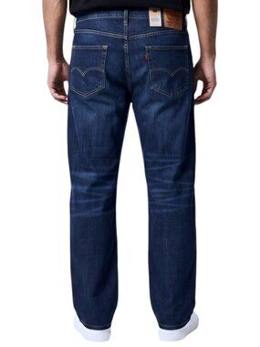 Levis 559 Men's Size 52x32 Jeans Relaxed Fit Straight Leg Dark Wash Denim NWT